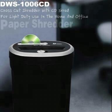 China 10 sheets cross cut shredder, paper shredder and CD normal for sale