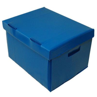 China Factory Supply OEM/ODM PP Waterproof Corrugated Box Customized Logo Collapsible Plastic Trash Bin for sale