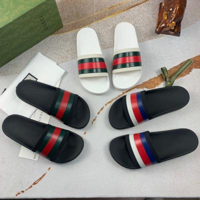 China Wholesale Fashion Trend Beach Outdoor Large Size Slippers Flat Bottom Slip In Couples Slippers for sale