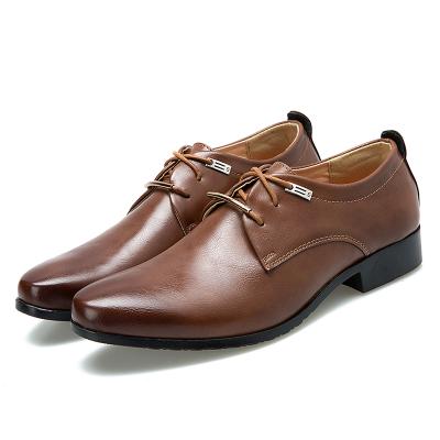 China Breathable New Business Dress Men's Leather Shoes British Lace-Up Casual Shoes Tend Shoes for sale