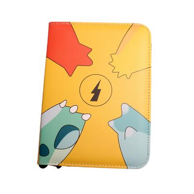 China Fashiontable Wholesale Custom Non Pvc Photo Card Binders Top Loader Card Binder 4 Pocket Card Binder for sale