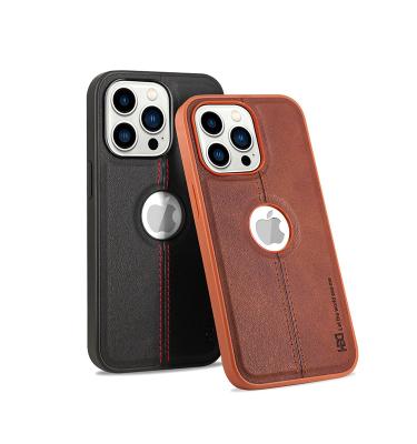 China Shockproof Business PU Phone Case Back Cover Show Logo Show Logo PU Leather Mobile Phone Case For iPhone 13 iPhone 12 iPhone 11 Le Phone Case pro for sale