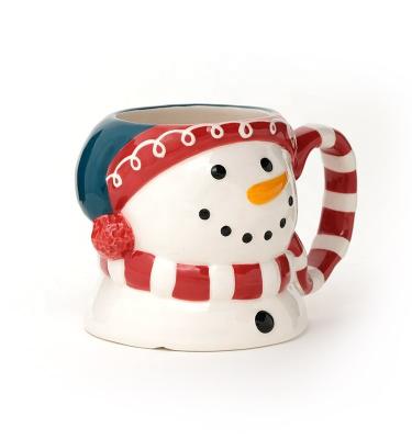 China Taza 3D para hombre de nieve Cerámica porcelana Tazas navideñas Cerámica Taza 3D en diseño de Santa en venta