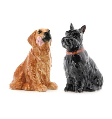 China 3d Animal Shaped Porcelain Salt And Pepper Shakers Pots Ceramic for sale