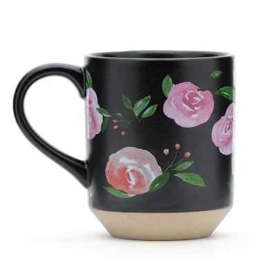 Cina 12oz tazza di caffè Stoneware To Go Migliori tazze di ceramica Set regalo Tazze di sublimazione per la madre in vendita