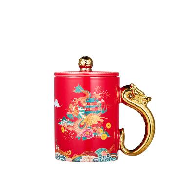 China Pronto para envio em estoque Durabilidade Manilha de ouro Redondo caneca de café número personalizado de peças à venda