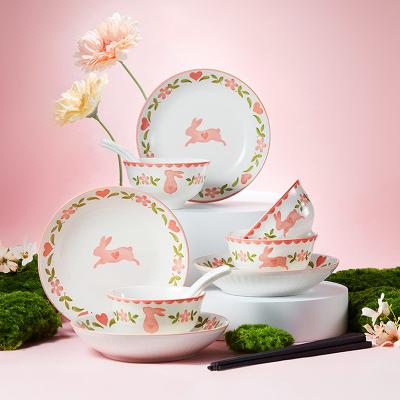 China Custom Ceramic Dinnerware Microwave Dishwasher Safe Compliant With FDA Requirements for sale