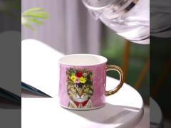 Creative Vintage Ceramic Tumbler Travel Coffee Water Mug Breakfast Milk Tea Cup Garden Coffee Cups