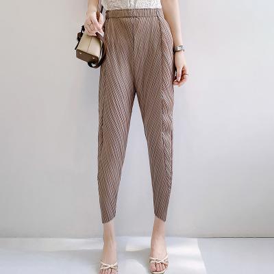 China High Waist Women's Casual Pants QUICK DRY Pleated Pencil Pants Summer New Fashion Pants For Women for sale