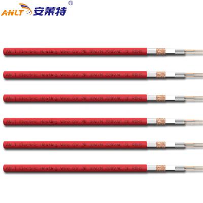 China Underfloor Heating System ANLT 18w/m Carbon Floor Warm Cable Wire Direct Line Heating Electric Heating Cables for sale