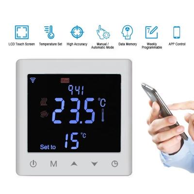 China 110v~240v 16a contemporary thermostat temperature controller for radiant heating mat for sale