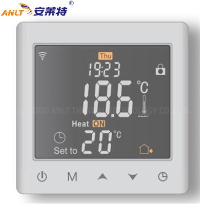 China 7 Days Programmable Backup Energy Anlt R9 WIFI LCD Thermostat Underfloor Heating APP Wireless Smart Programmable Control for sale