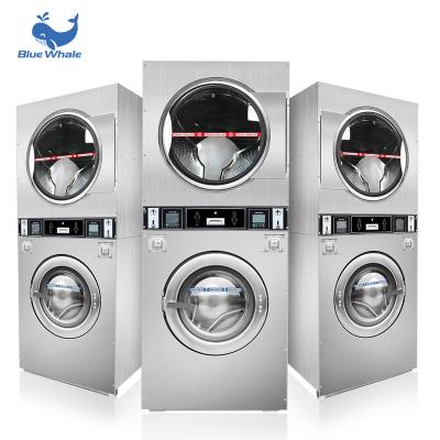 China Commercial Coin Operated Laundry Machine Price Washer Dryer Seal Washing And Drying Good Washing for sale