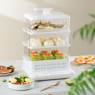 China Fashion 18L multi-layer vegetable electric household car food steamers smart cooker for sale