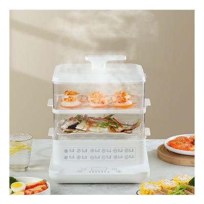 China Fashion Hot Multi-layer Multi-layer Cooker 18L Smart Household Car Selling Vegetable Electric Food Steamers for sale