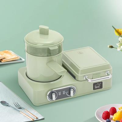 China Car 3N1 Mini Multifunctional Household 3 in 1 Timer Breakfast Machine 3In1 Breakfast Machine Frying Pan With Steamer for sale