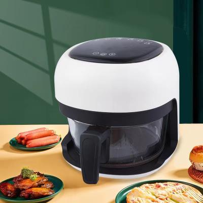 China Hotel Sale Large Capacity Electric Fryer Multifunctional French Fries Machine Visual Air Fryer 4L Smokeless Household for sale