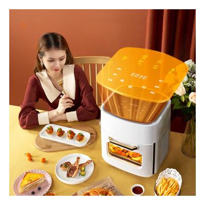 China Hotel manufacturers direct selling 2023 wholesale touch screen deep fryer 1400W 15L large capacity air fryer oil-free oven for sale