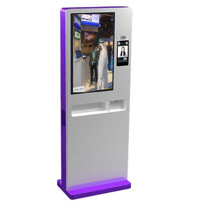 China facial temperature detection visitor management recognition spray sanitizer tissue vending machine JTA-32-TK for sale