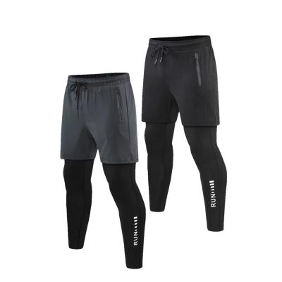 China Men Long Sports Breathable Tights Workout Sporty Running Fitness Gym Shorts for sale