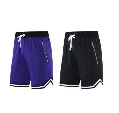 China Custom Active Shorts Boys Basketball Shorts Breathable Gym Shorts For Men With Zipper Pockets for sale