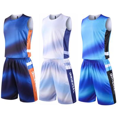 China 2021 Antibacterial Hot Sale Sublimation Tank Top Basketball Custom Design Basketball Tank Top + Shorts for sale