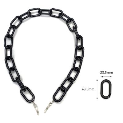 China Fashoin Fashion Silicone Rubber Ring Accessories Anti-lost Glass Face-Mask Acrylic Chain for sale