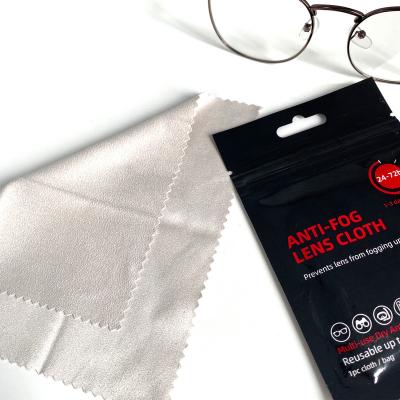 China Eyeglass Microfiber Glass Reusable Antifog Cleaner Cloth FOG LIGHT for sale