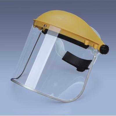 China Polycarbonate+PP Transparent PC Sun Visor Safety Face Shield CE Safety Face Shield Confirm To CE EN166 for sale