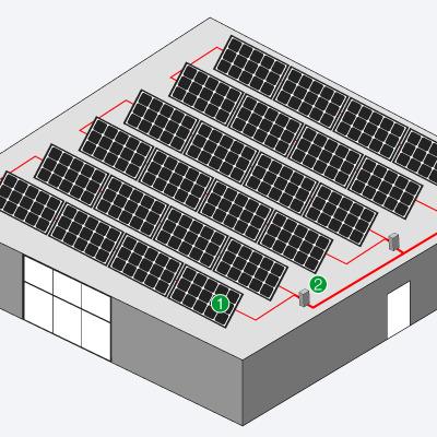 China Long Lifespan Growatt inverter 50kw 100kw hybrid solar power system 50kw 100kw on grid solar station system 380v for sale