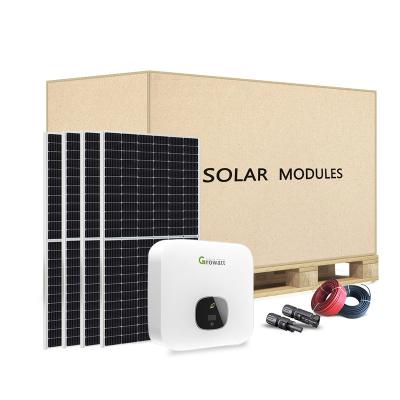 China Long Lifespan Home Application on grid off grid solar panel kits 5000w hybrid solar power system 5kw price for sale