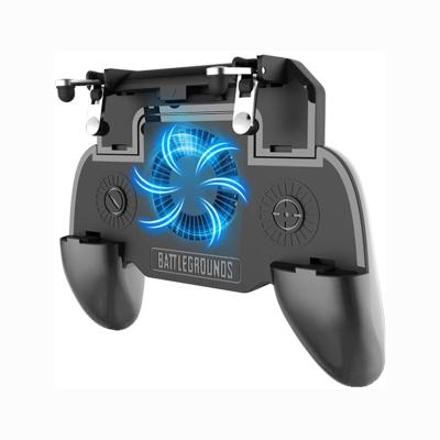 China Touch buttons hot selling fan joystick game controller gamepad for mobile phone games pubg smart call duty with power bank for sale