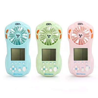 China Fan Cooler and Classic Portable 2in1 Mini Handheld Game Console Fan Cooler Built in Retro Game 23 in One Pocket Game Console Player with Fan Cooling for sale