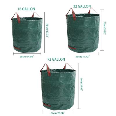 China Portable Garden Work Yard Laundry Waste Container Garden Trash Leaf Bag for Yard Waste for sale