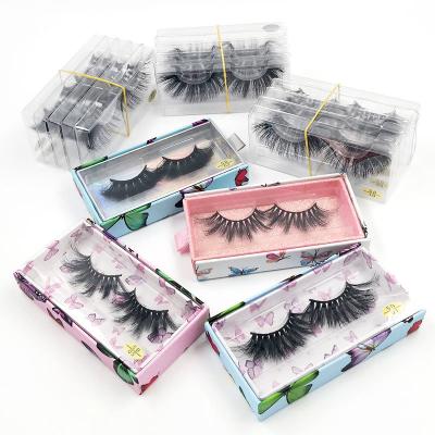 China QSTY Finely Mounted Box False Eyelashes Packaging Box Mink Eyelashes Packaging WD Own Brands Cardboard Creative Variety for sale