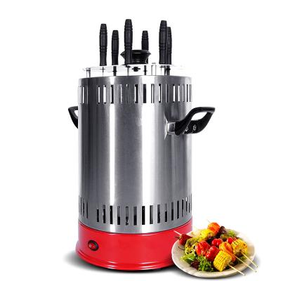 China Easily Assembled Automatic Rotating BBQ Grill Oven Rotisserie Roast Domestic Lamb Smokeless Electric Grill Machine BBQ Kebab Spits Heating Stove for sale