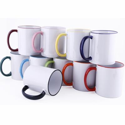 China Viable Sublimation 11oz White Creative Ceramic Mug for sale