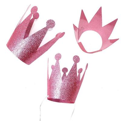 China Wholesale Character Party Hats Kids Gold Paper Party Crowns Birthday Party Hat for sale