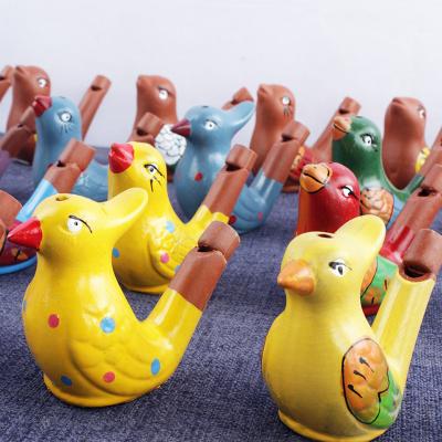 China Fun and Gifts Cheap Clay Animal Toy and Ceramic Water Bird Whistle for Kids in Stock, Music Whistle for sale