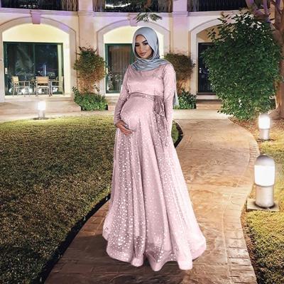 China Hot Selling Modest Muslimah Styling Qingjiao 2022 Muslim Digital Printing 5 Colors 8 Yards Wear Maternity Dress for sale