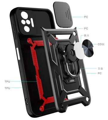 China Magnetic Ring Case For Redmi Note 10s Note 10 / Note 10 4g Xiaomi Redmi Pro Camera Shockproof Protective Slide for sale