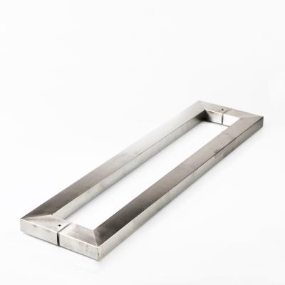 China Modern G901 Tempered Glass Door Back To Stainless Steel Back Pull Handle for sale