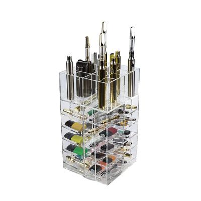 China Empty 360 Degree Rotating 360 Rotating Acrylic Vape Display Box for sale