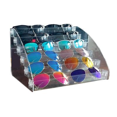 China Durable Customize 6 Layer Acrylic Sunglasses Show Stand Acrylic Eyeglass Display for sale