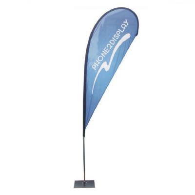 China Easy To Carry Flag Logo Beach Feather Flag Custom DF Banner Beach Outdoor Advertising Feather Flag for sale