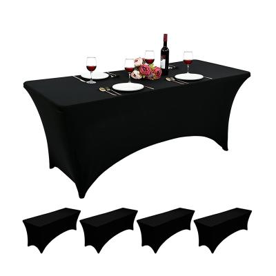 China Waterproof Table Cover Polyester Washable Table Cloth Protector For Wedding Trade Shows Banquet Cocktail Table Cloth for sale