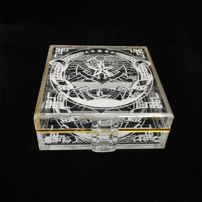 China On Shelf / Desktop Jewelry Box Exquisite Elegant Perspex Acrylic Gift Box for sale