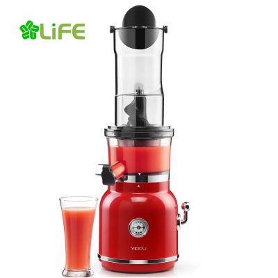 China New Large Diameter BPA Free Commercial Fruit Vegetable Electric Motor DC Juice Machine Cold Press Portable Mini Slow Juicer for sale