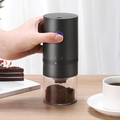 China Commercial Wholesale Portable USB Coffee Maker Bean Burr Coffee Grinder With Low Rechargeable Electric Adjustable Price Small for sale