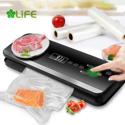 China Dropshipping Mini Food Preservation Machine Household Commercial Electric Automatic Seal Food Vacuum Sealer With Kitchen Scale for sale